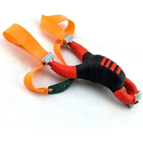 Slingshot Catapult For hunting Powerful Stainless Steel Sling Shot With Rubber Band Outdoor Professional Tactical Pocket Target