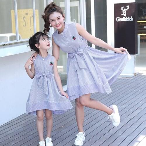 Family look mother daughter dresses big sister little sister family matching clothes mommy and me dress plus size matching dress