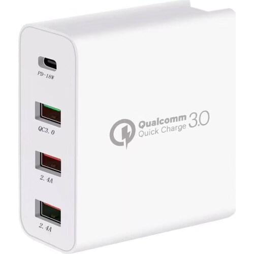48W Multi Quick Charge 3.0 USB Charger PD USB Type C QC3.0 QC Turbo Wall Fast Phone Charger For iPhone 11 Pro Max Xiaomi QC 3.0