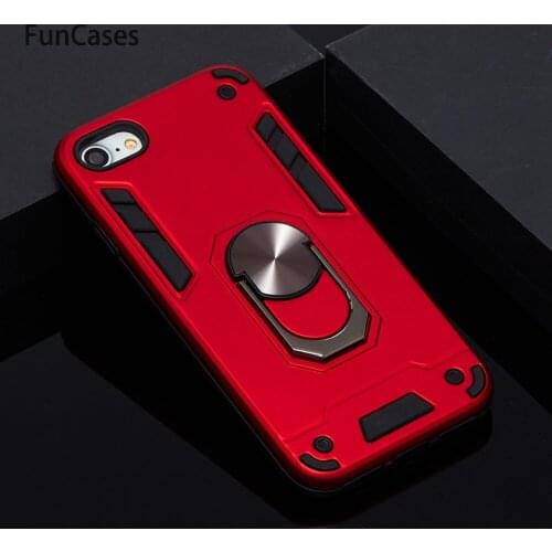 Silicone Shockproof Car Magnetic Ring Holder Soft TPU Cover For accesorios iPhone 8 Fitted Cases Csse sFor Apple iPhone cover 7