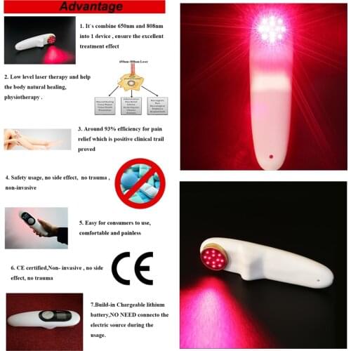 Handy Pain Relieve Wound Healing Laser Therapeutic Device LLLT Cold Laser Medical Therapeutic Machine Laser Therapy Health Care