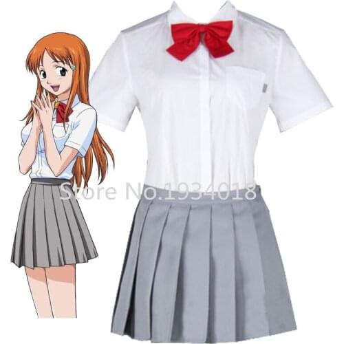 Anime Bleach Uniform Cosplay Karakura High School Girls School Uniform Cosplay Costumes