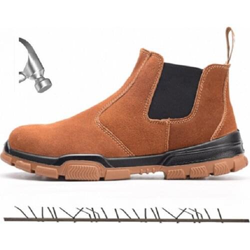 Waterproof Unisex Safety Shoes Men Work Shoes Steel Toe Cap Boots Tactical Breathable Non-slip Indestructible Mens Safety Shoes