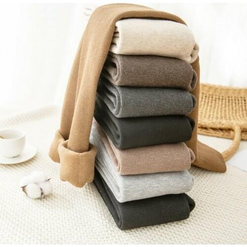 Winter Warm Leggings Women High Waist Push Up Girl High Elastic Thicken Velvet Leggings Thermal Legging For Women