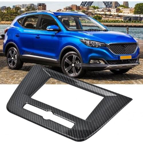 1pc Dashboard Navigation Frame Cover Trim for Mg Zs Suv 2017-2018 Carbon Fiber Style luxury and elegant sense colorfast durable