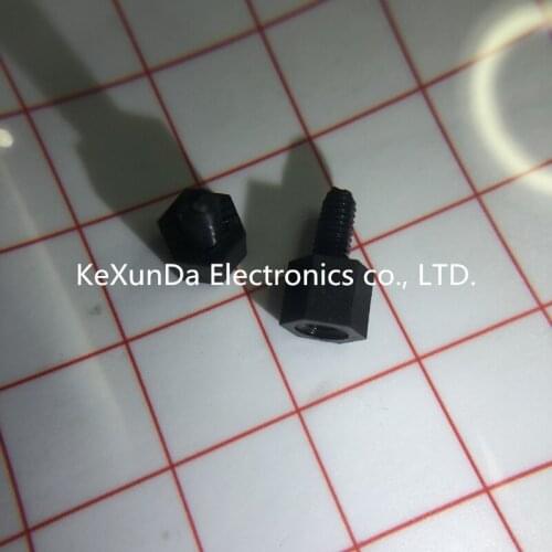 100PCS/LOT M3*5MM+6MM M3*5+6MM Nylon Plastic Screw Hexagonal Fastener PLASTIC FASTENER ROHS