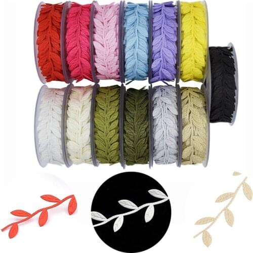 15Meter/Roll christmas Ribbons for crafts wedding Decorations DIY color handmade satin ribbon leaf Gifts Card Wrapping Supplies