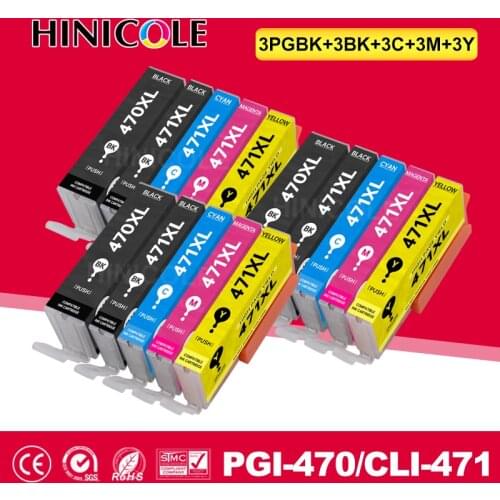 15 Pack Ink Cartridge For Canon PGI-470 CLI-471 PIXMA MG5740 MG6840 MG7740 MG 5740 6840 7740 TS5040 TS6040 Printer Cartridge