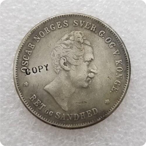 1846-1857 Norway 1 Specie Daler - Oscar COPY COINS