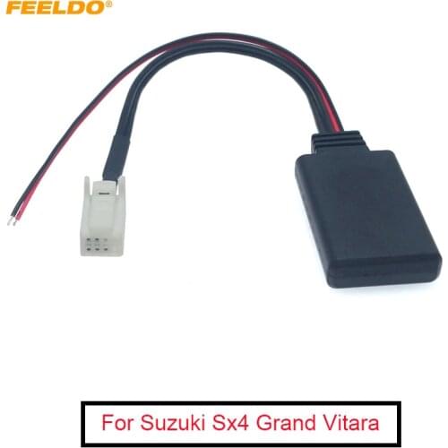 FEELDO Car Wireless Bluetooth Module Music AUX Adapter For Suzuki Sx4 Grand Vitara Auxiliary Line Aux Audio Receiver Cable