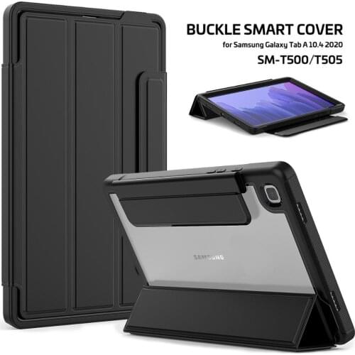 New Case For Samsung Galaxy Tab A7 2020 SM-T500 SM-T505 10.4 Inch 2020 Flip Smart Tablet Protective Shell Cover Stand Coque+Pen