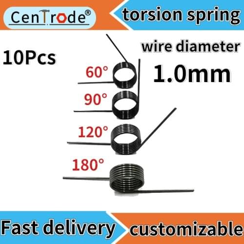 Wire diameter 1.0mm small torsion spring V-shaped spring torsion torsion spring Angle 60 90 120 180 degrees