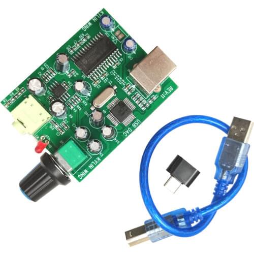 DAC Decoder CM108 + TDA1305T + TDA1308 IIS/I2S To 3.5mm Output USB Amp USB DAC DecoderA1-009