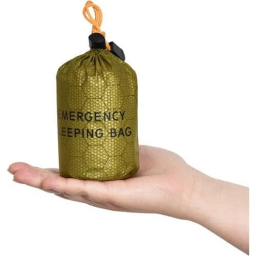 Emergency Sleeping Bag Multi Functional PE Aluminium Film Lightweight Camping Mat Blanket Climbing Adventure Accessories