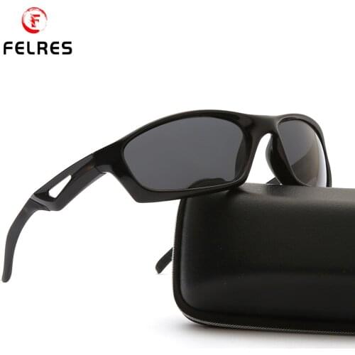 FELRES Sport Polarized Classic Sunglasses Men UV400 Outdoor Driving Cycling Fishing Glasses Brand Designer Goggles F1047