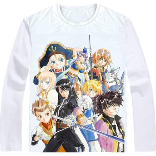 Tales of Vesperia T-Shirts Multi-style Long Sleeve Shirts Japanese video game Teiruzu Obu Vesuperia Raven Judith Cosplay Shirt