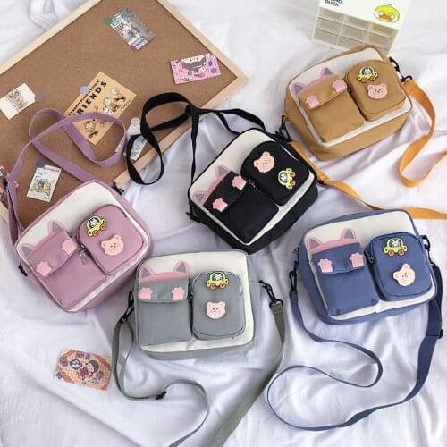 Shopper Small Bag 2021 Women Shoulder Bag Designer Handbags Wallet Girls Female Women Bag Cute Shopper Bag Cartoon Crossbody Bag