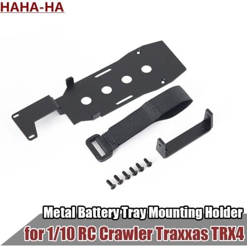 Metal Low Center of Gravity LiPo Battery Tray Mounting Holder for 1/10 RC Crawler Car Traxxas TRX-4 Defender TRX4 Upgrade
