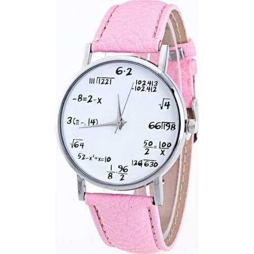 Fashion girl quartz watch simple creative personality pattern solid color leather strap analog quartz watch часы женские 50