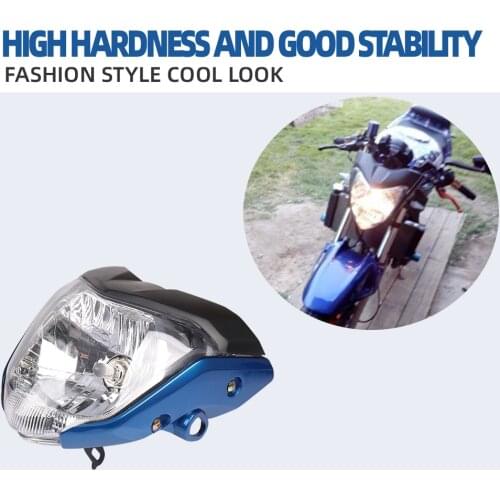 Universal Rracing Motorcycle Headlight With Bulb And Bracket Used For YAMAHA FZ16 FZER150 Red Black Blue Gray Color Headlamp