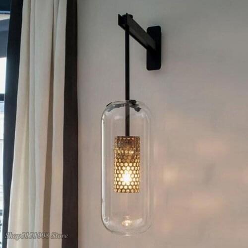 Nordic Glass Wall Lights Lamp Post-modern Led Wall Sconce for Bathroom Bedroom Home Lighting Fixtures Kitchen Lamp Luminaire