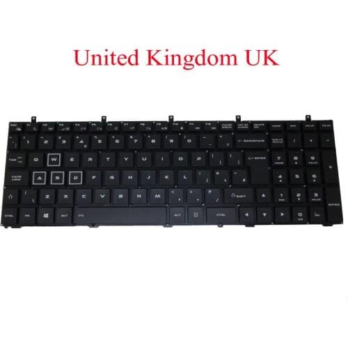 Laptop US UK JP Keyboard For Pcspecialist For Proteus II English United Kingdom Japanese New