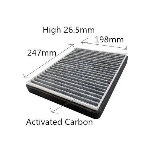 Wholesale LA524 Factory Outlet 7G91-18D543-AA Best Durable Activated Carbon Car Cabin Air Filter for FORD 247*198*26.5mm