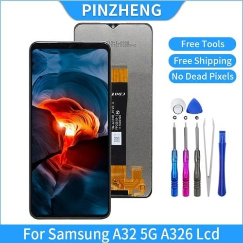 PINZHENG Original LCD For Samsung Galaxy A32 5G A326 SM-A326B SM-A326U OLED LCD Display Screen Digitizer Assembly Replacement