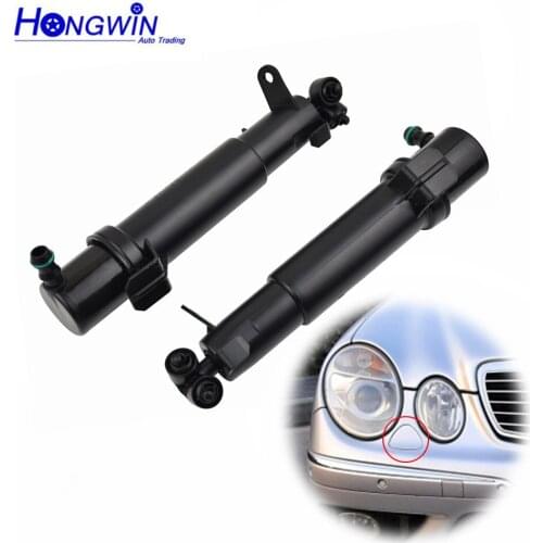 Pair L/R Headlight Washer Nozzle Cylinder 2118600547 For Mercedes Benz W211 E200 E280 2002 2003 2004 2005 2006 2007 2008 2009