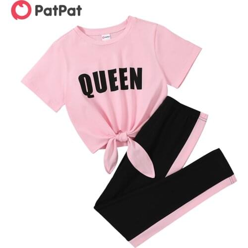 PatPat 2021 New Arrival Summer Fashionable Kid Girl Casual Set