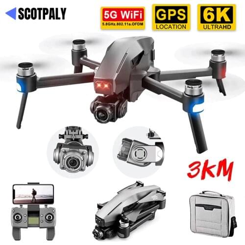 Professional Gimbal Camera Drones 6K 4K GPS Long Distance 5G WiFi FPV Brushless 28mins Self Stabilization Quadcopter Dron 3KM