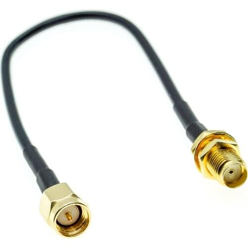SMA Male Plug to SMA Female Bulkhead Jumper Cable RG174 Coax Connector