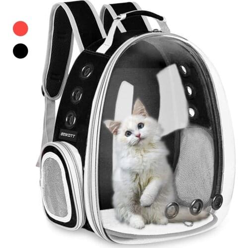 Pet Carrier Backpack, Bubble Arc Clear Window, Cats and Puppies,Airline-Approved, Designed for Travel, Hiking, & Outdoor Use