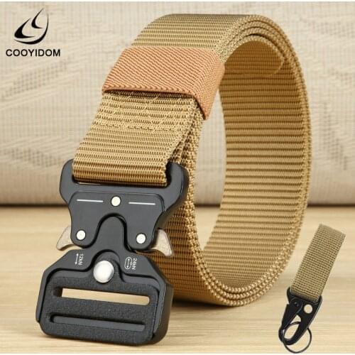 Tactical Belts Nylon Military Waist Belt with Metal Buckle Adjustable Heavy Duty Training Waist Belt Hunting Accessories