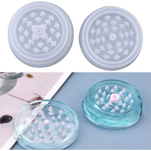 Herb Ashtray Grinder Tobacco Shredder Mold Epoxy Resin Mold Silicone cendrier Ashtray Smoke Spice Mills Crusher For Art Crafts
