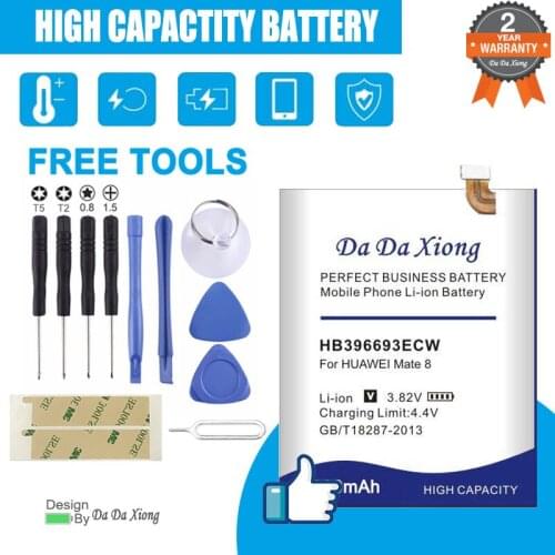 High quality 6100mAh HB396693ECW Battery for Huawei Mate 8 NXT-AL10 NXT-TL00 NXT-CL00 NXT-DL00 mate8 Replacement phone battery