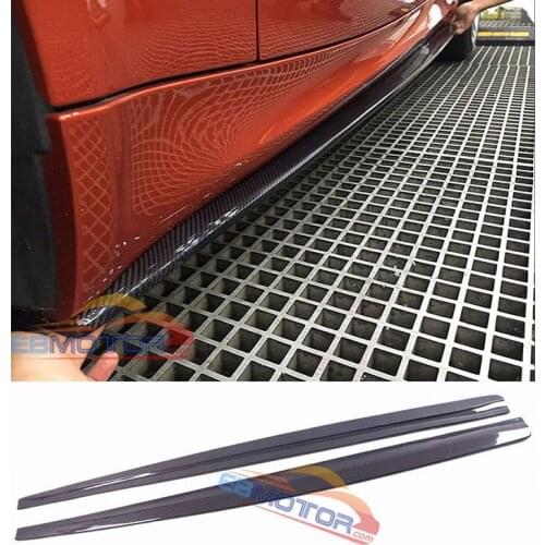 VZ STYLE Real Carbon Fiber Side Skirt skirts 1pair for BMW 1 Series E82 1M 2011-2017 B478