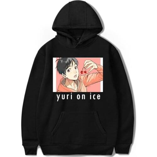Yuri! On Ice Hoodies Manga Printed Fashion Men/Women Unisex Pullover Harajuku Tops Sweatshirt Clothing Streetshirt Anime Hooded