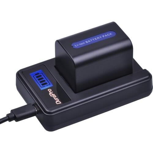 1pc 3000mAh NP-FH70 NP FH70 Li-ion Battery + LCD USB Charger For Sony for SONY DCR-SX60 HDR-UX7E UX7 UX5E TG1 TG3 TG5V Camera