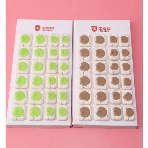24pcs Power Socket Electrical Outlet Baby Kids Child Safety Guard Protection Anti Electric Shock Plugs Protector Rotate Cover