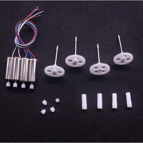 4pcs Engine motor + 4pcs motor gears + Main Gear for syma x5 x5c drone RC quadcopter spare parts
