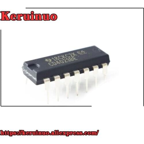 50pcs/lot CD4023 CD4023BE CD4023BCN DIP-14 logic chips new original