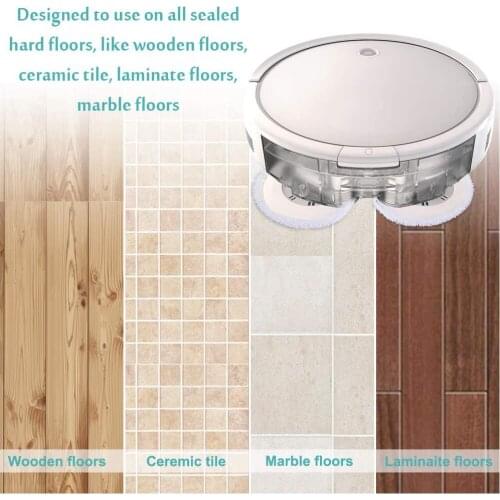 AD-6 Pack Reusable Replacement Pads,for Bissell 3115 SpinWave ,Various Floor Expert Wet and Dry Robot Vacuum Cleaner