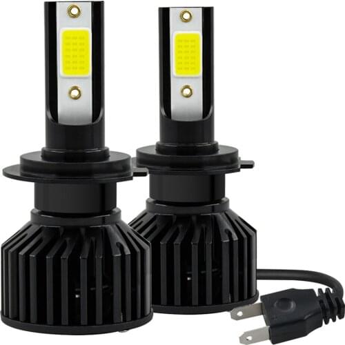 Car Modified Headlights 360°LED Bulb High-brightness 2 Sides A Pair H7 40W Spotlight 8000LM Super Bright 6000K H7 V10 H7