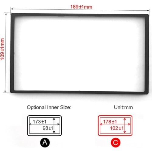 Car DVD/CD Radio Stereo Fascia Panel Frame Adaptor Fitting Kit for Honda Fit (Jazz) 1.3L (2007-2013) CD DVD Dashboard Panel