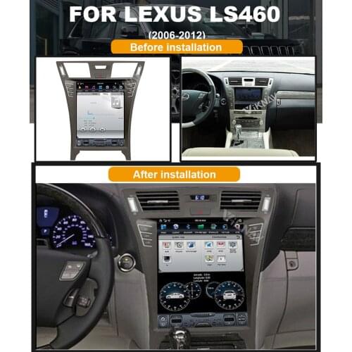 Android System vertical screen car GPS navigation For-LEXUS LS460 2006-2012 Multimedia DVD Player carplay wifi BT