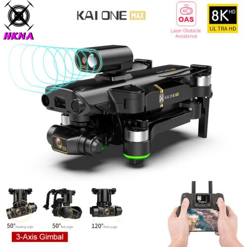 KAI ONE MAX GPS Obstacle Avoidance Drone Professional 4K/8K HD Dual Camera 3 Axis Gimbal Brushless RC Foldable Quadcopter Gifts