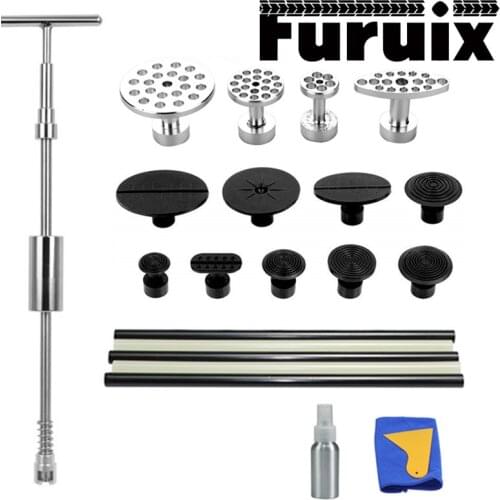 Auto Repair Tool Paintless Dent Puller Car Removal Tool Slide Hammer Puller Tabs Suction Cup Hand Tools Kit