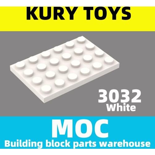 Kury Toys DIY MOC For 3032 Building block parts For Plate 4 x 6 For Plate