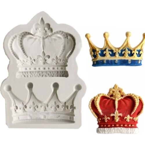 Crowns from Princess Queen 3D Silicone Mold Fondant Cake Cupcake Decorating Tools Clay Resin Candy Super Sculpey F0761